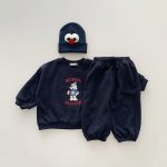 【73-100cm】セットアップ ベビー カートゥーン カジュアル - 画像 (4)