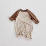【66-90cm】ロンパース ベビー カラーバリ 切り替え - 画像 (3)