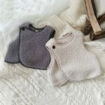 【73-100cm】ベスト ベビー 無地 かわいい - 画像 (4)