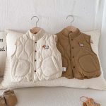【73-100cm】ベスト 女の子 ベビー 厚手 キルティング - 画像 (9)