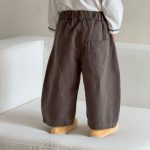 【80-150cm】パンツ 女の子 ワイドカーブ ゆったり シルエット - 画像 (16)