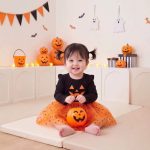 【80-120cm】ワンピース 女の子 ハロウィン かぼちゃ - 画像 (2)