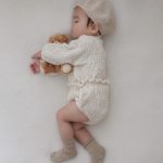 【80-110cm】セットアップ ベビー 韓国風 しわ生 長袖 - 画像 (5)