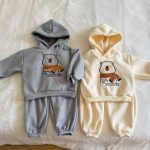 【80-150cm】セットアップ キッズ 厚手 クマ柄 - 画像 (12)