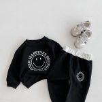 【80-130cm】セットアップ 女の子 スマイル プリント - 画像 (13)