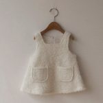 【73-100cm】ワンピース ベビー もこもこ 無地 - 画像 (7)