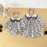 【66-130cm】ロンパースorワンピース 女の子 姉妹服 フラワー - 画像 (11)