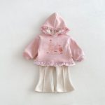 【80-130cm】トップス 女の子 帽子付き クマプリント - 画像 (11)