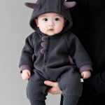 【66-100cm】ロンパース ベビー ボア フリース フード付き - 画像 (8)