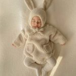 【66-90cm】ロンパース ベビー もこもこ ポケット付き - 画像 (2)