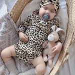 【66-90cm】ロンパースorオールインワン ベビー ヒョウ柄 かわいい