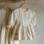 【73-100cm】ワンピース ベビー 韓国風 レトロ プリンセス - 画像 (4)