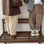 【80-150cm】パンツ キッズ ストレッチ コーデュロイ 男女兼用 - 画像 (4)