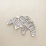【73-100cm】セットアップ ベビー 韓国風 熊柄 刺繡 - 画像 (6)