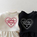 【90-150cm】トップス 女の子 英字 刺繡 スウィート - 画像 (5)