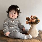 【66-100cm】オールインワン ベビー キツネ柄 セーター - 画像 (5)