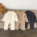 【66-90cm】ロンパース ベビー 暖かい 無地 - 画像 (2)