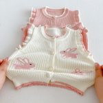 【80-110cm】ベスト 女の子 キュート ウサギ - 画像 (13)