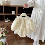 【66-90cm】ロンパース ベビー レース メッシュ - 画像 (8)