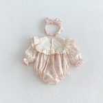 【66-130cm】ロンパースorワンピース 女の子 姉妹服 蝶結び パフスリーブ - 画像 (7)