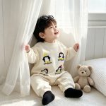【66-90cm】ロンパース ベビー ペンギン プリント - 画像 (5)
