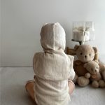 【66-90cm】ロンパースor帽子 ベビー 柔らか 無地 - 画像 (6)