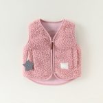 【80-110cm】ベスト キッズ 暖かい もこもこ - 画像 (7)
