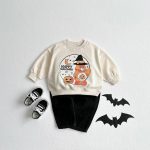 【90-140cm】トレーナー ベビー ハロウィン カートゥーン クマプリント - 画像 (4)