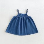 【73-110cm】ワンピース 女の子 デニム ポケット付き - 画像 (4)