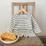 【80-130cm】セットアップ キッズ カジュアル ボーダー - 画像 (18)