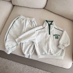 【80-150cm】セットアップ キッズ カジュアル ゆったり - 画像 (8)