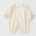 【59-80cm】ロンパース ベビー ウサギ ロゴ フリル襟 - 画像 (5)