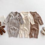 【66-90cm】サロペットorセーター ベビー ケーブル編み ニット - 画像 (14)