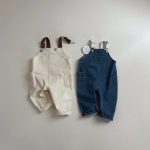 【73-100cm】サロペット ベビー デニム カジュアル - 画像 (11)
