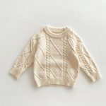 【66-90cm】サロペットorセーター ベビー ケーブル編み ニット - 画像 (7)