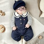 【73-100cm】オールインワン ベビー セーラー かわいい - 画像 (4)
