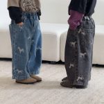 【80-150cm】パンツ キッズ ワイドデニム ゆったり シルエット - 画像 (18)