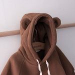 【66-90cm】ロンパース ベビー 熊柄 帽子付き - 画像 (7)