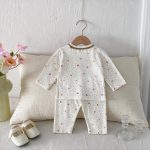 【73-110cm】セットアップ ベビー フラワー柄 快適 - 画像 (5)