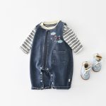 【73-120cm】Tシャツorサロペット 男の子 デニム クマ - 画像 (5)
