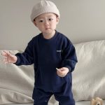 【66-90cm】長袖ロンパース ベビー お出かけ用 シンプル - 画像 (10)