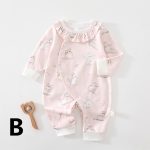 【66-90cm】ロンパース ベビー キュート フラワー - 画像 (4)
