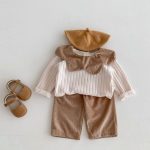 【73-110cm】セットアップ 女の子 フリル襟 おしゃれ - 画像 (3)