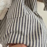 【90-140cm】ワンピース 女の子 ストライプ 襟付き ポケット付き - 画像 (11)
