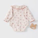 【59-80cm】ロンパース ベビー 柔らか 小花柄 - 画像 (6)
