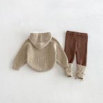 【73-110cm】フーディ＆レギンス ベビー 可愛い 帽子付き - 画像 (5)