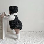 【66-90cm】サロペット ベビー 暖かい 無地 - 画像 (8)