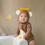 【66-90cm】ロンパース&帽子 ベビー バナナ かわいい - 画像 (4)
