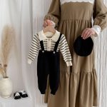 【66-90cm】セットアップ ベビー ワッフル ボーダー - 画像 (11)