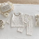 【73-110cm】セットアップ ベビー フラワー柄 快適